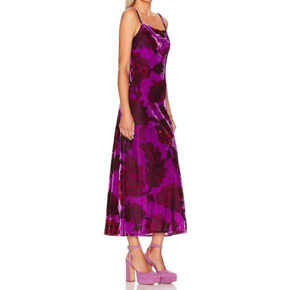 NEW RHODE jemima dress in camellia vine crocus - Picture 2 of 3